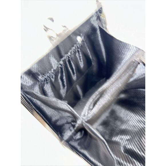 Unbranded EVENING CLUTCH Gold And Black Bead,Black Metal Handle, Trim And Clasp - Picture 8 of 11